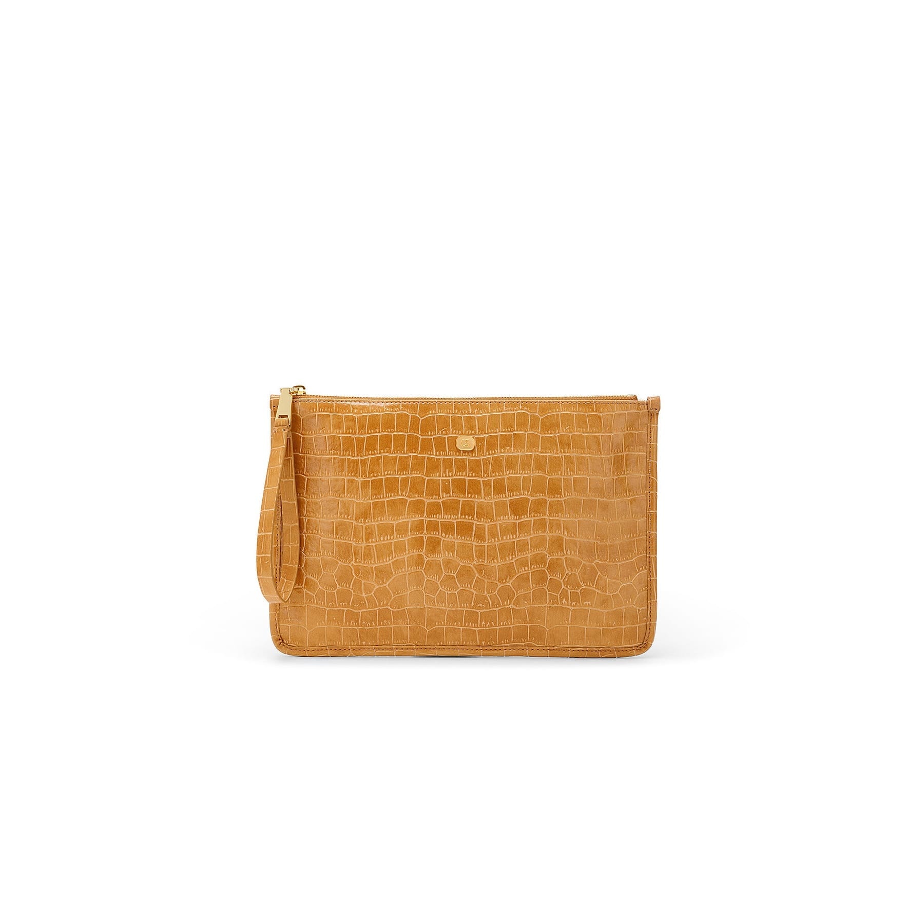 BC602 Bag mod. Pochette Croc Biscotto Front copy1