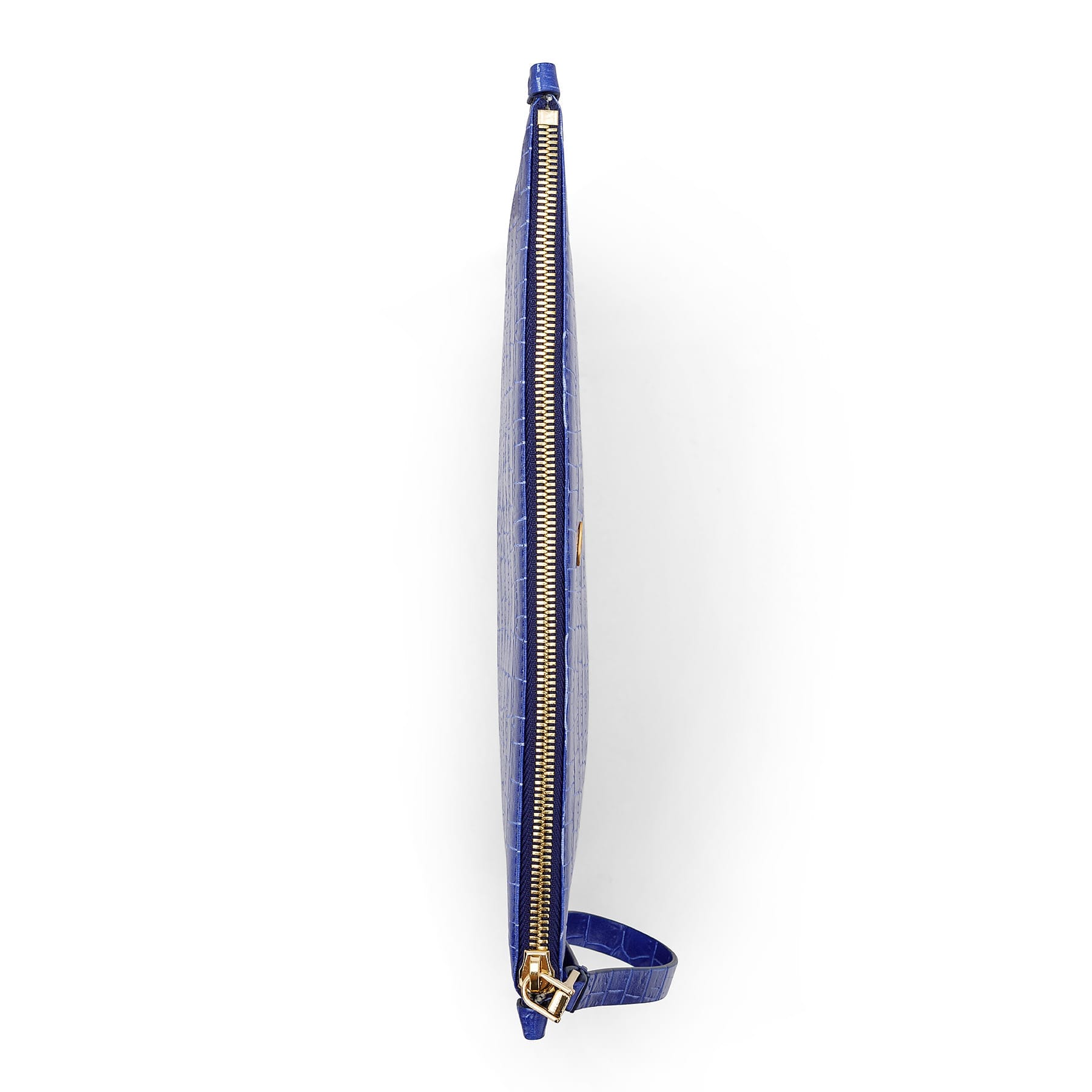 BC602 Bag mod. Pochette Croc Blu Castaway top