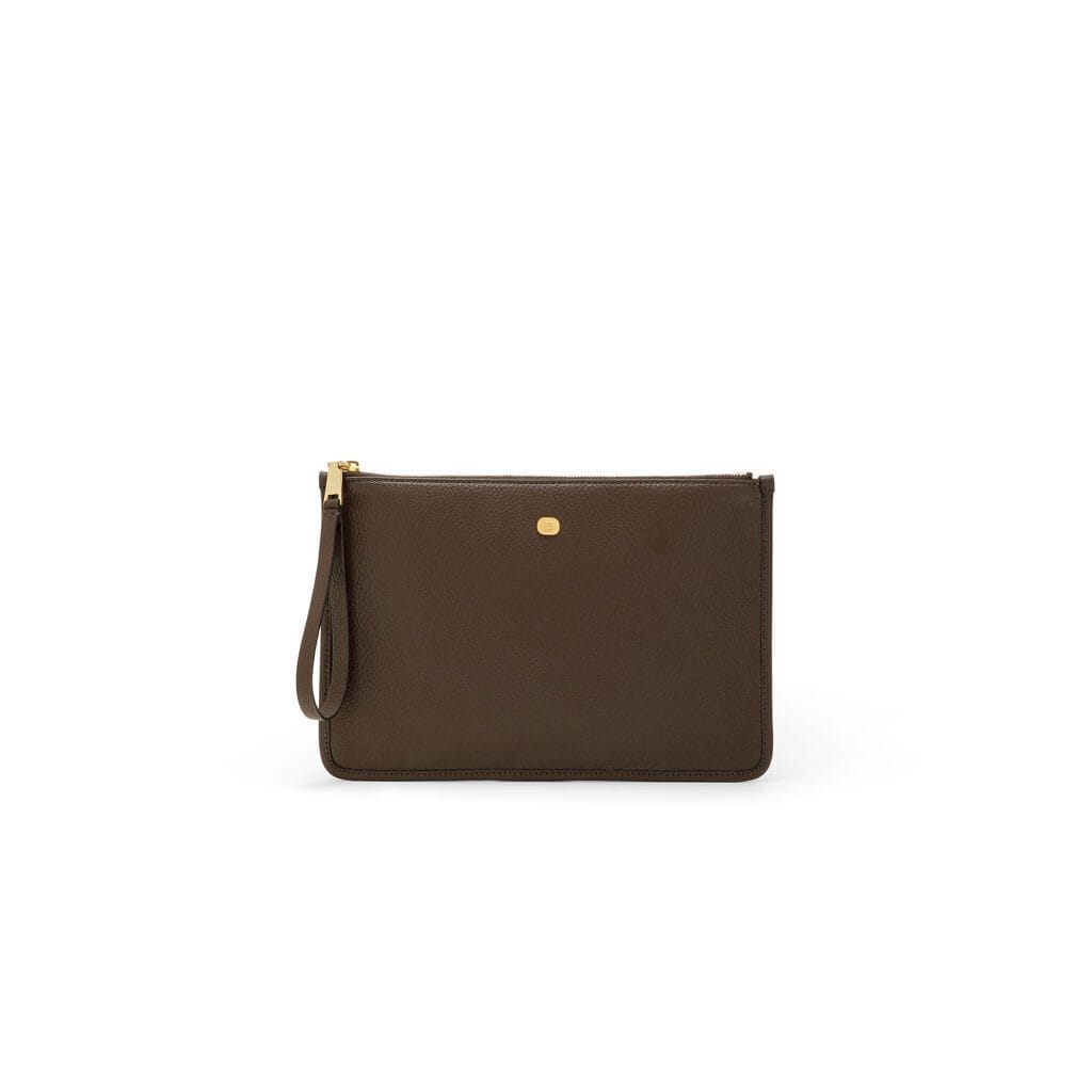 BC602 Bag mod. Pochette classic Cioccolato fondente Front copy1
