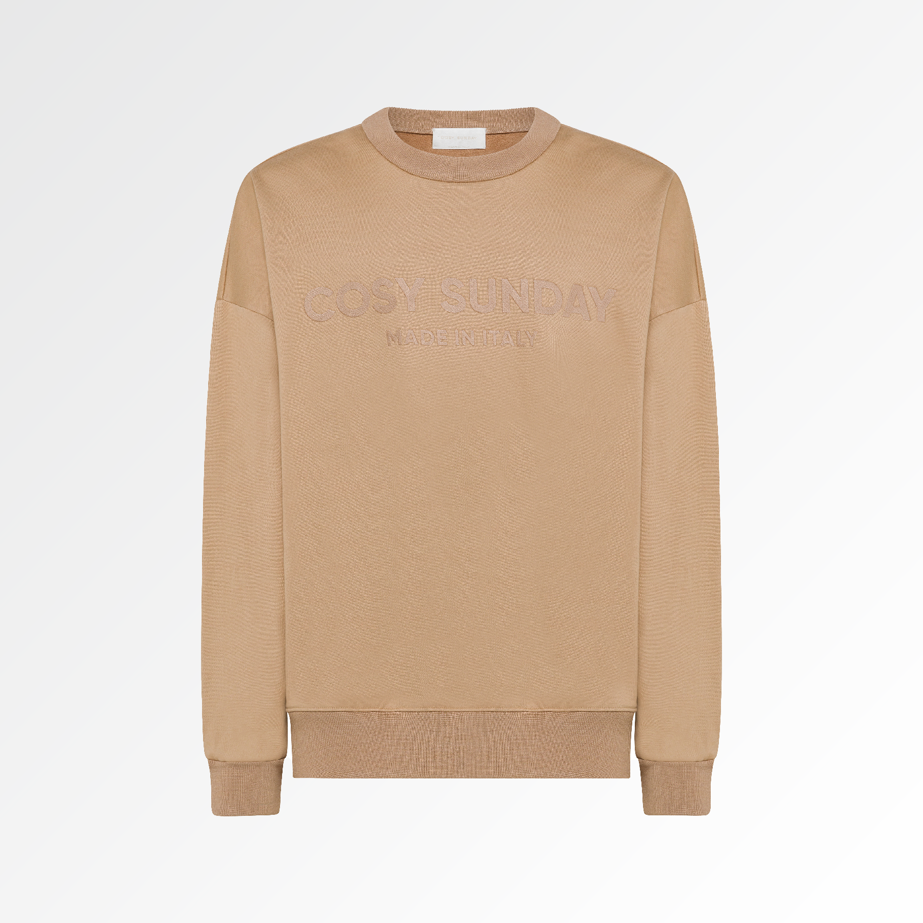 New York Signature Cotton Cashmere Embroidered Sweatshirt