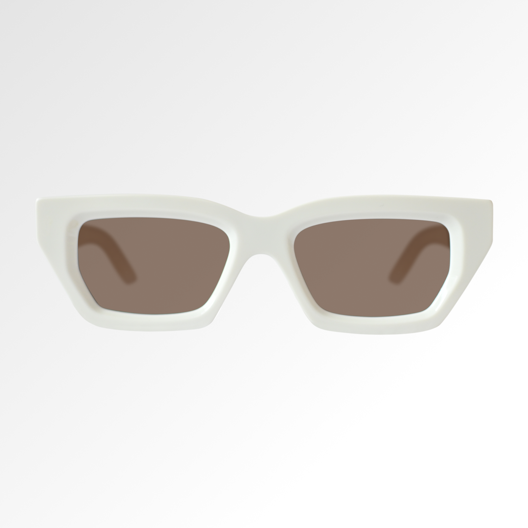 Portofino Bianco - White Cat Eye Designer Sunglasses